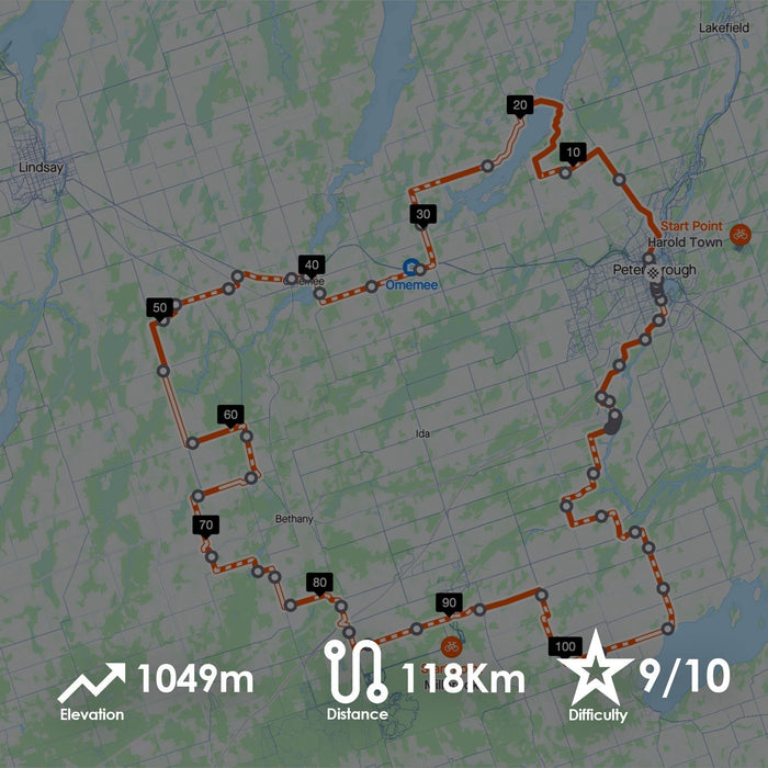 The Ultimate Small Roads Challenge - 118Km