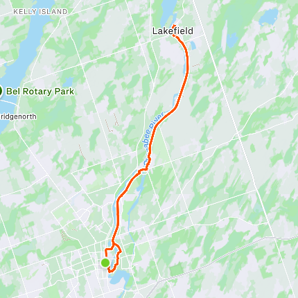 Peterborough - Lakefield - 34km