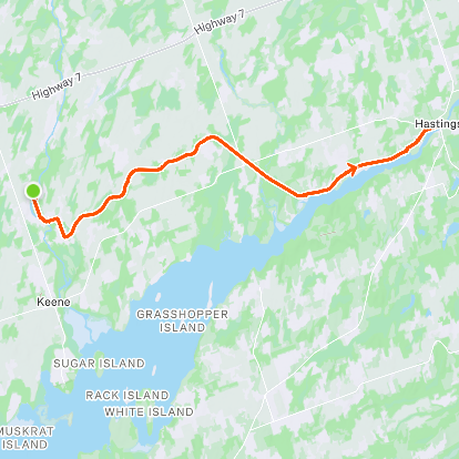 Hope Mill - Hastings - Hope Mill - 45.1Km