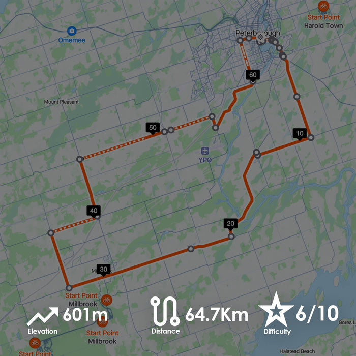 Route 3A | Hills, Views & Pastries - 65Km