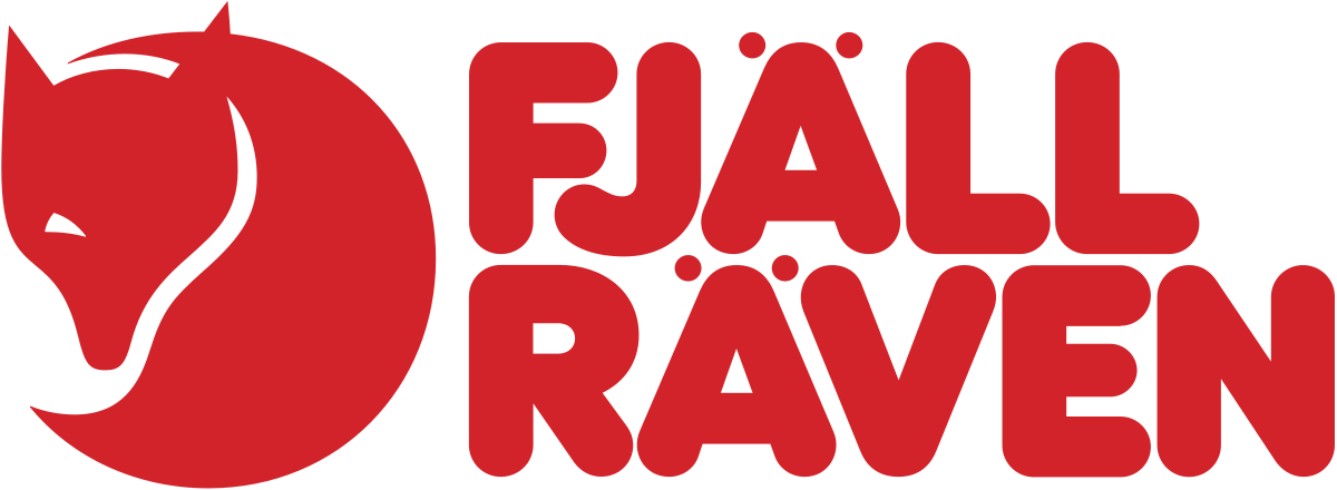 Fjallraven logo image, red text, white background. Peterborough's best Fjallraven Selection