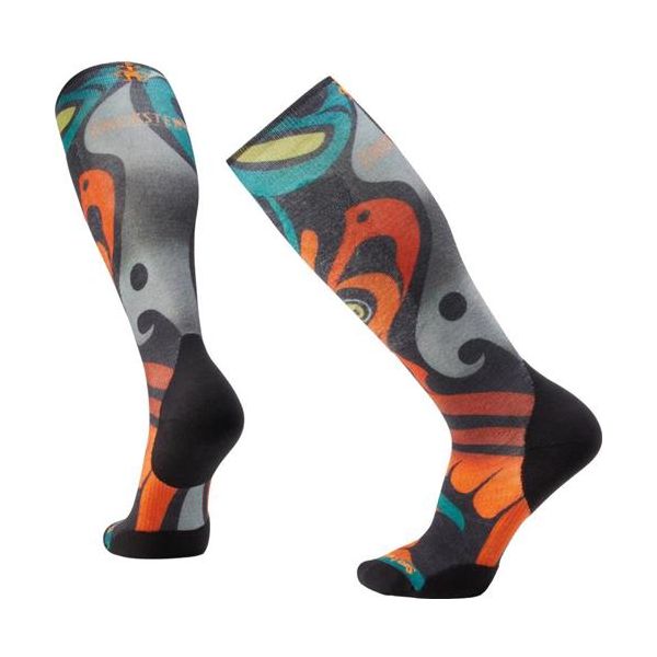 Ski Targeted Cushion Trickster Print Over The Calf Socks