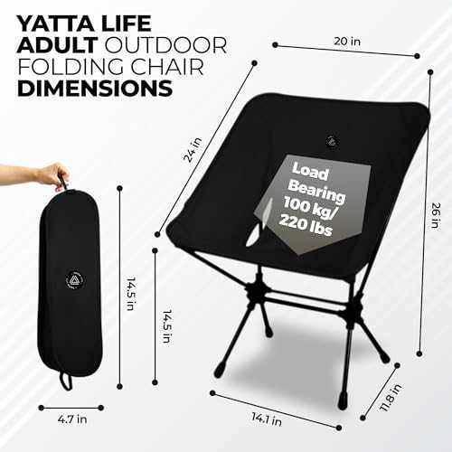 Low Back Ultralight Folding Chair