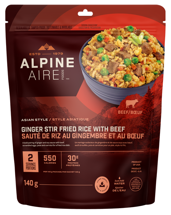 Ginger Stir Fried Rice With Beef