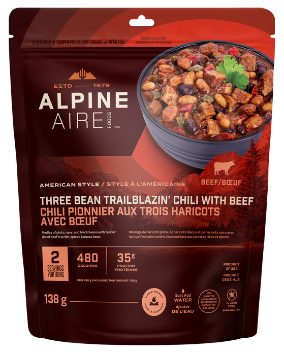 Three Bean Trailblazin' Chili With Beef