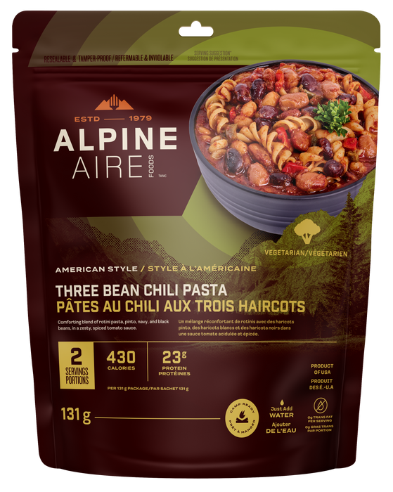 Three Bean Chili Pasta