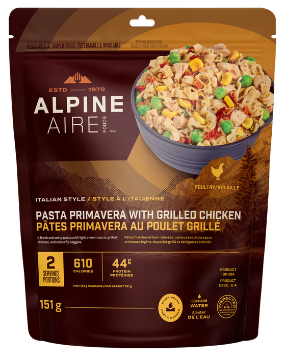 Pasta Primavera With Grilled Chicken