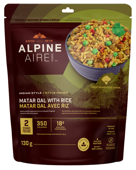 Alpineaire Matar Dal With Rice