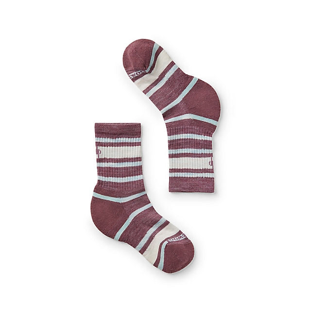 Kids' Hike Light Cushion Striped Crew Socks