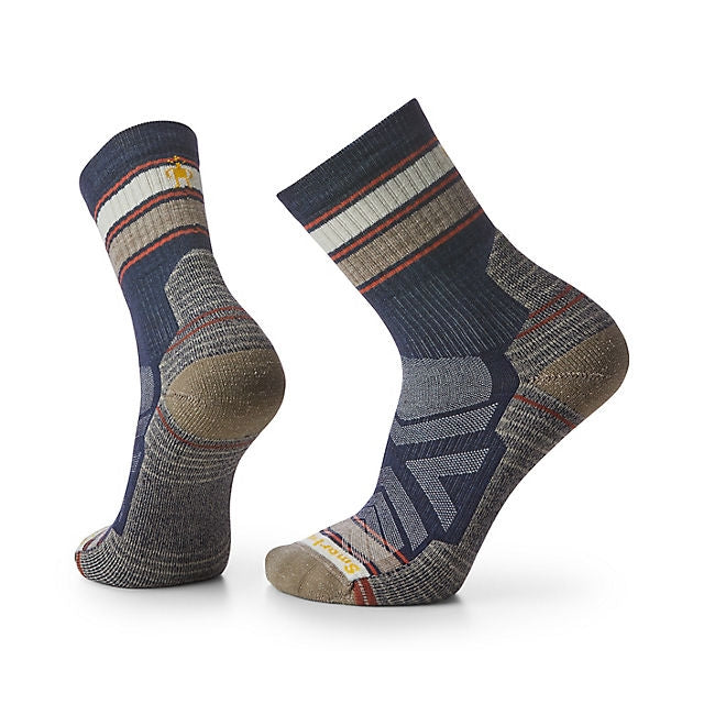 Hike Striped Mid Crew Socks