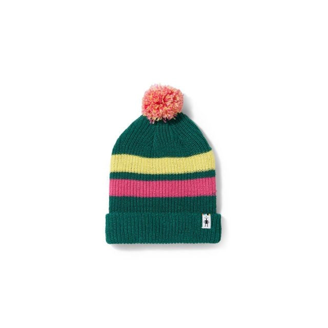 Kid's Stripe Pom Beanie