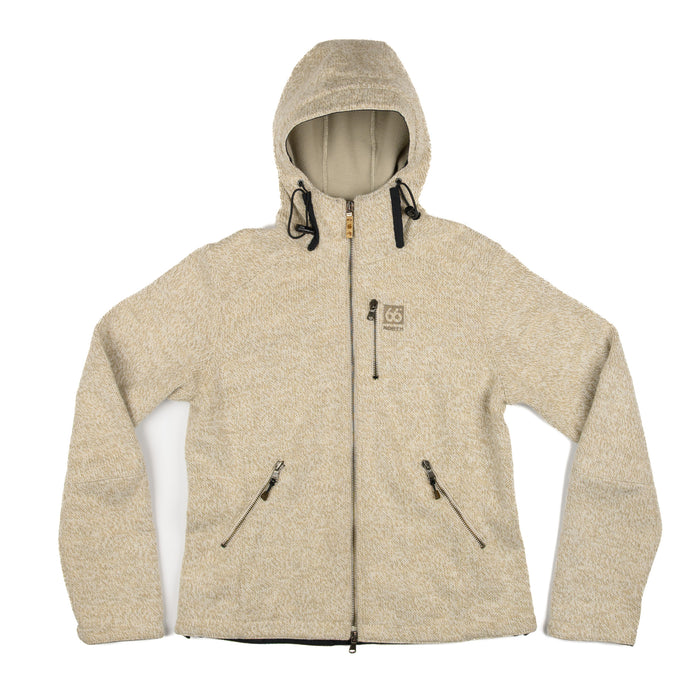 Men's North Iceland Vindur Zip Up Hooded Wool Blend Jacket