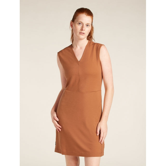 Women's Merino 200 Granary Sleeveless V Neck Dress