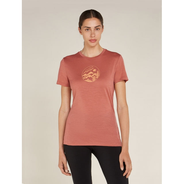 Women Merino 150 Tech Lite SS Tee Camping Circle