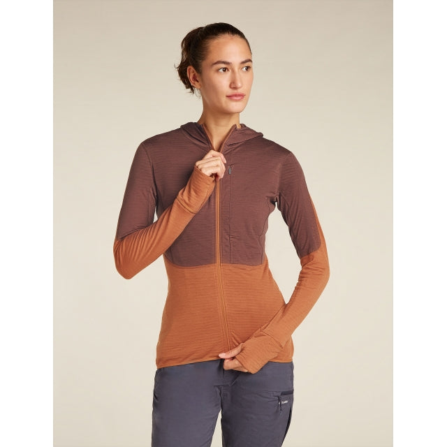 Women's Merino Blend 200 Realfleece Descender LS Zip Hoodie