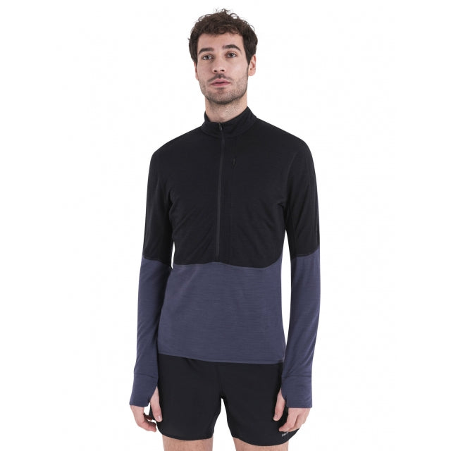 Men's Merino Blend 200 Realfleece Descender LS Half Zip