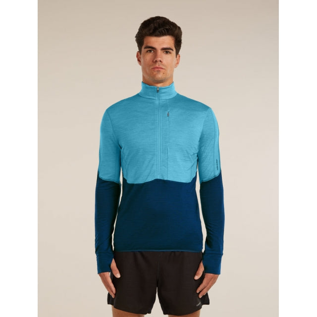 Men's Merino Blend 200 Realfleece Descender LS Half Zip