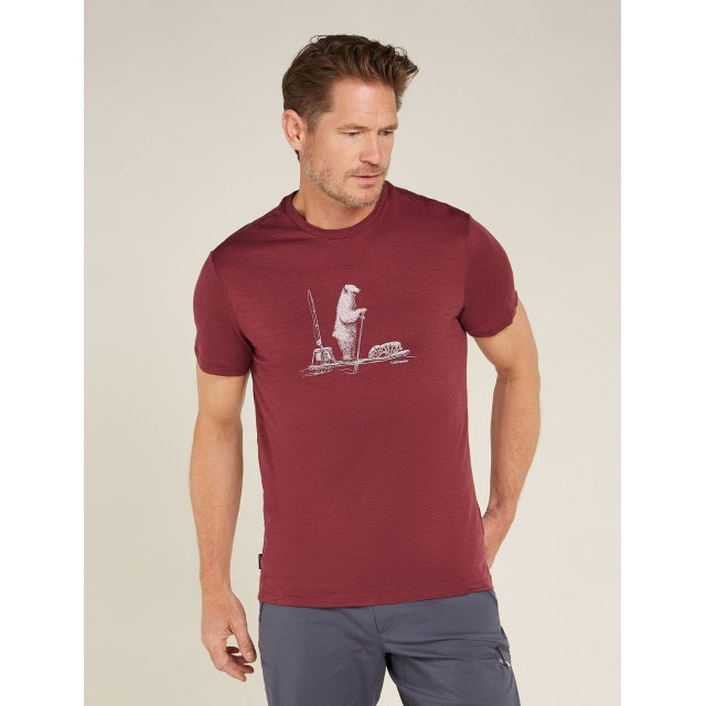 Men Merino 150 Tech Lite SS Tee Polar Paddle