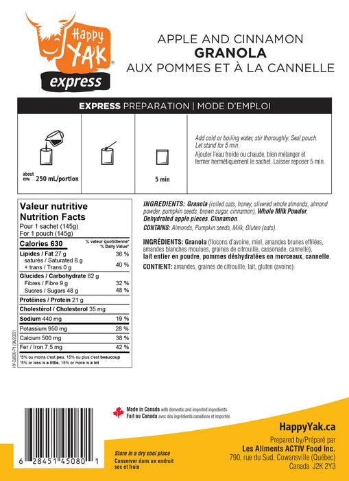 Apple and Cinnamon Granola