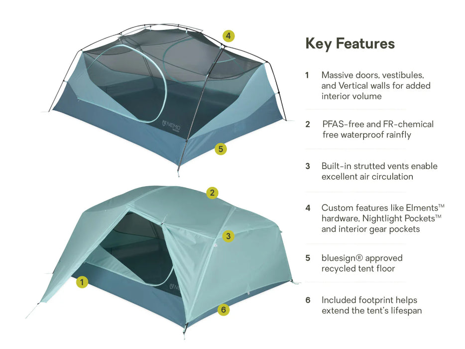 Aurora Backpacking Tent & Footprint 2-Person