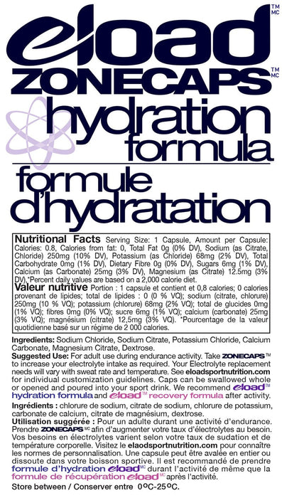 Hydration Formula: ZoneCaps 75 Servings