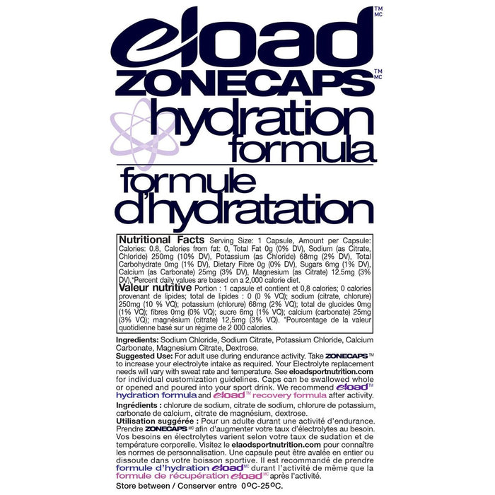 eLoad - Hydration Formula: ZoneCaps 75 Servings