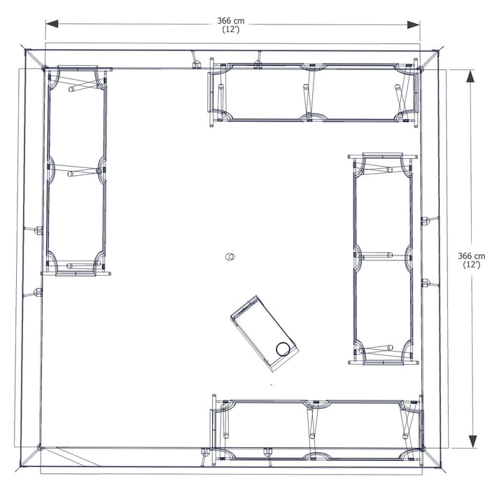 Esker Classic 2 12x12 Winter Hot Tent