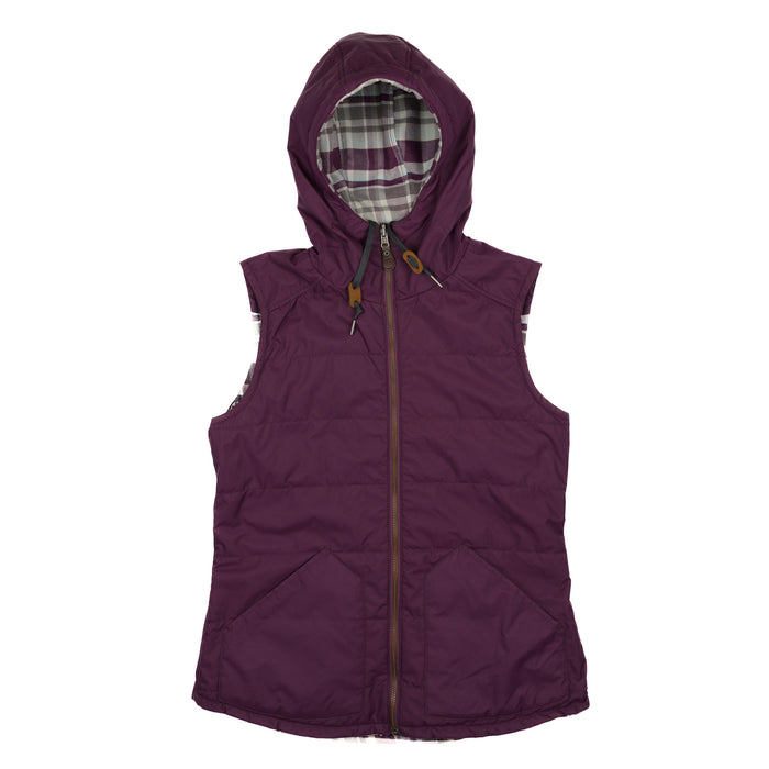 Women's Reversible Plaid Vest