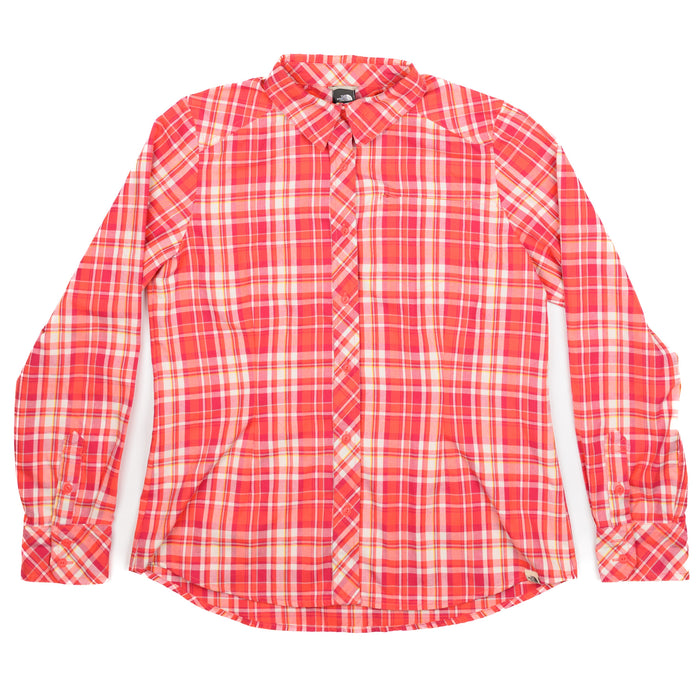 Women's Long Sleeve Button Plaid