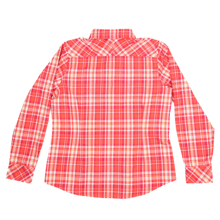 Women's Long Sleeve Button Plaid