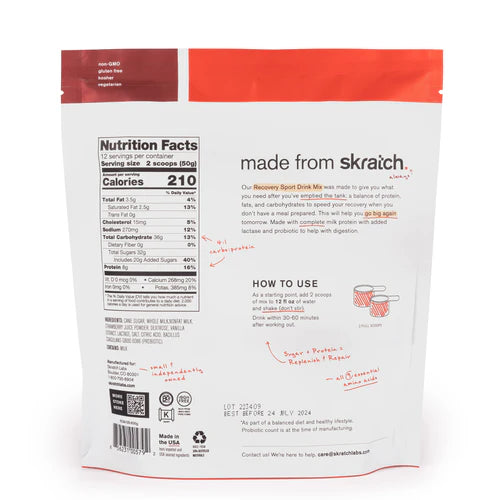 Sport Recovery Drink Mix 12-Serving Bag