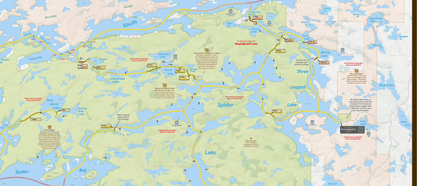 Massasauga Paddler's Map
