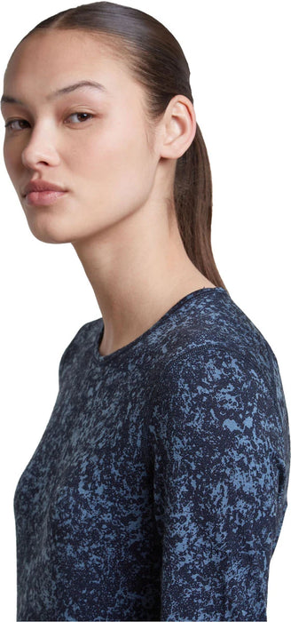 Women's Merino 200 Oasis Long Sleeve Thermal Crewe Moss Bloom AOP