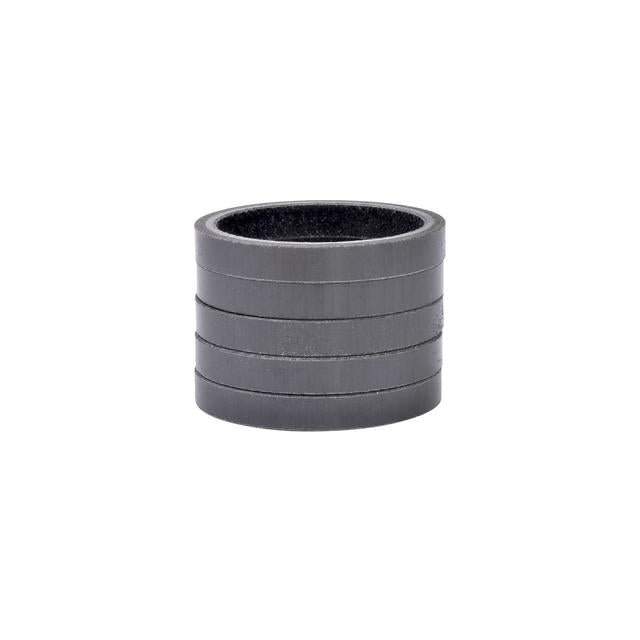 1-1/8" Gloss Carbon Headset Spacer 5 Pack