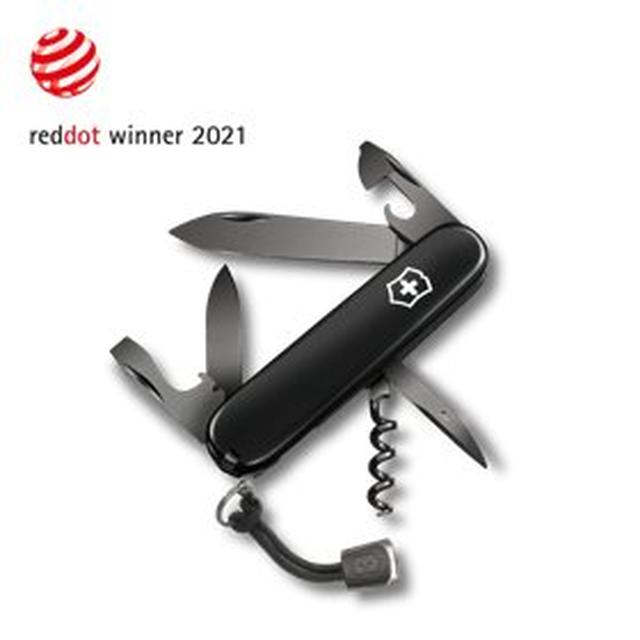 Spartan Onyx Black Victorinox pocket knife (Black, 4 in)