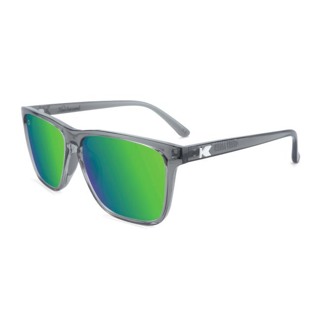 Clear Grey / Green Moonshine Fast Lanes Sport Sunglasses