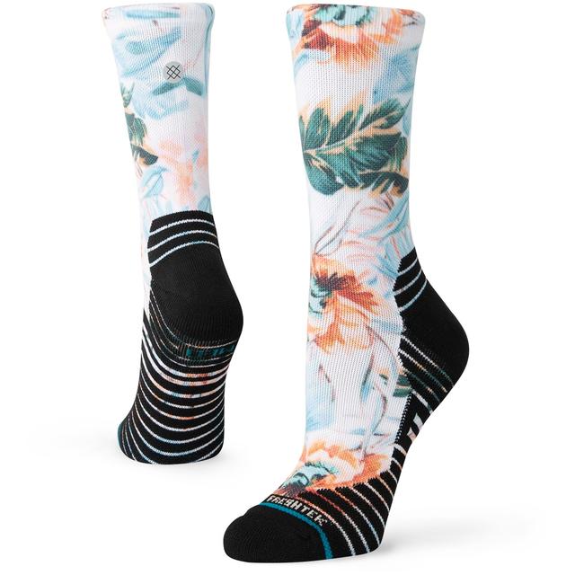 Women's Flowerful Crew Socks  White