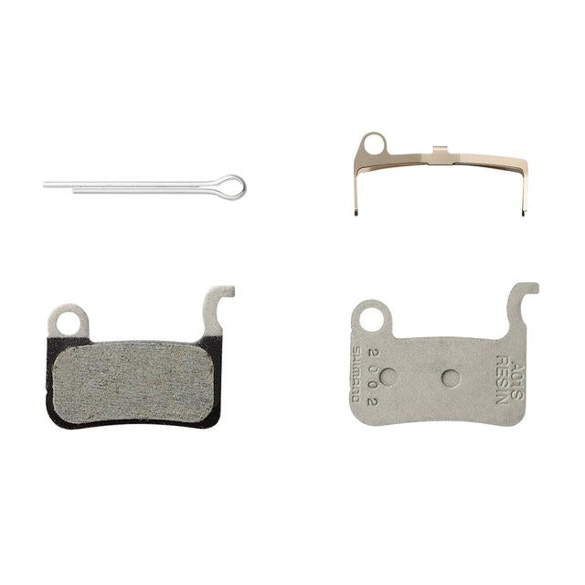 A01S DISC BRAKE PAD-RESIN, W/ SPRING AND SPLIT PIN
