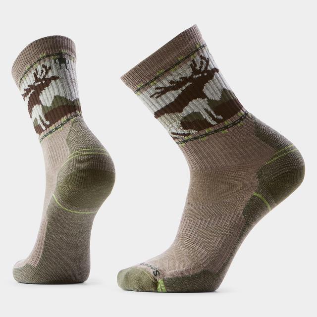 Unisex Hike Mountain Moose Crew Socks
