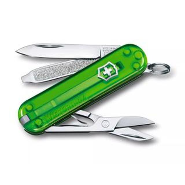 Classic SD Transparent Victorinox pocket knife (Green, 2 in)