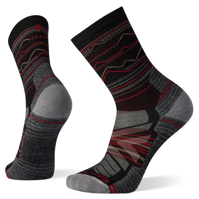 Unisex Hike Mountain Range Pattern Crew Socks