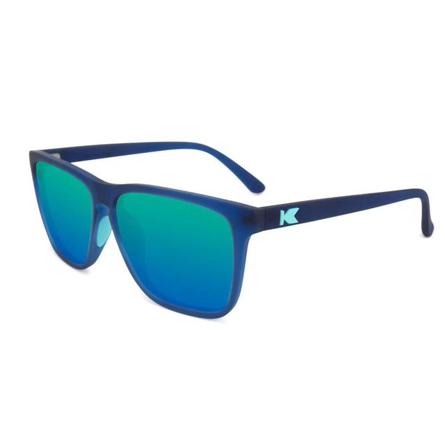 Rubberized Navy / Mint Fast Lanes Sport Sunglasses