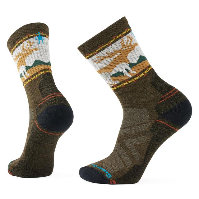 Unisex Hike Mountain Moose Crew Socks