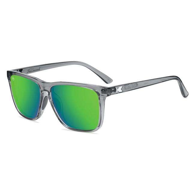 Clear Grey / Green Moonshine Fast Lanes Sport Sunglasses