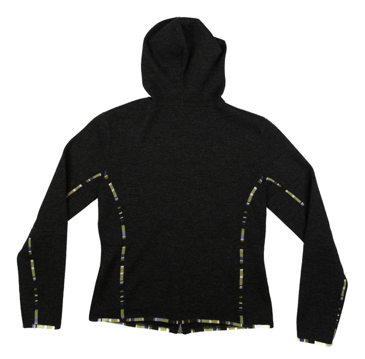 Women's 100% Wool Full Zip Hoody Sweater