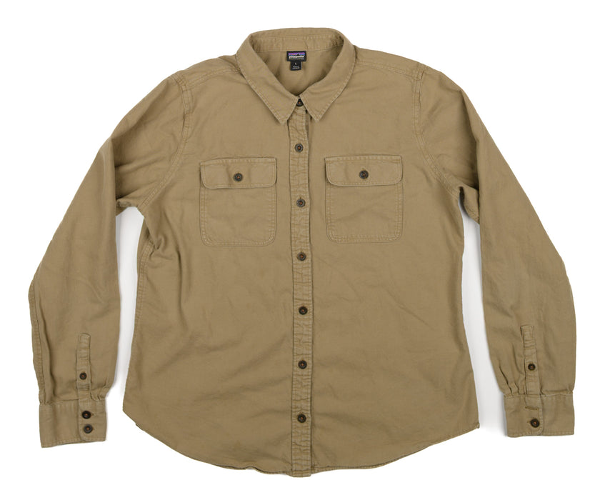 Women's Long-Sleeved Organic Cotton Midweight Fjord Flannel Shirt
