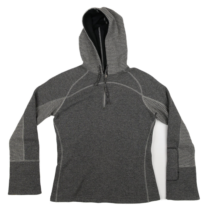 Women's Breathe Recycled Wool Blend 1/4 Hooded Sweater