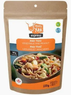 Pad thai with peanuts and vegetables (vegan, less than 1 gluten, lactose free)