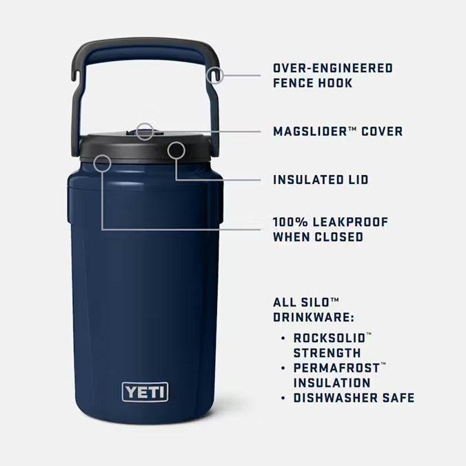Silo 1.89 L / 1/2 Gallon Jug  WITH MAGSLIDER™ STRAW CAP