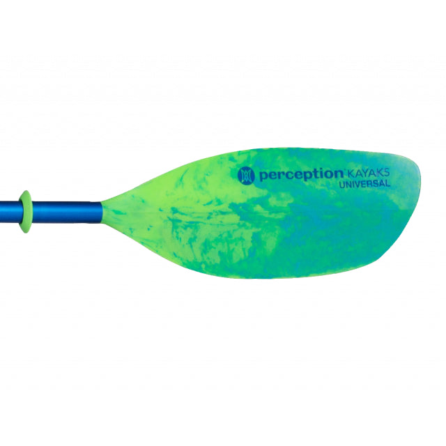 2-piece Perception Universal Paddle 230 cm (Lime/Blue)